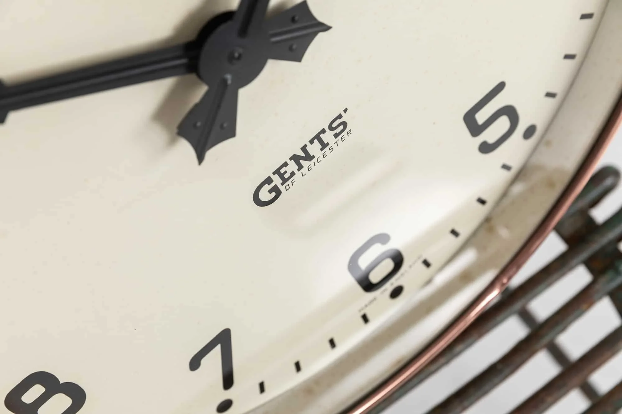 Copper Gents of Leicester Factory Wall Clock — Antiques Workshop
